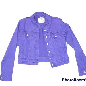 Levi's purple denim jacket